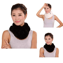 Women Scarf Lady Casual Fur Scarves Fur Ball Velvet Scarf  J4U66