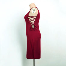 Women's Sleeveless Sexy Bandage Hollow Out Dresses Party Night Club Dress Vestidos Verano Mujer  J4U66