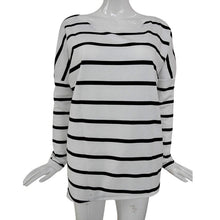 Women's Tops Fashion Casual Long Sleeve Stripe Tops Slim T-shirt Women Tee Shirt Poleras Harajuku J4U66