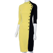 Womens Elegant Bodycon Three Quarter Sleeve Sexy Women Party Pencil Dress Plus Size  J4U66