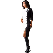 Womens Elegant Bodycon Three Quarter Sleeve Sexy Women Party Pencil Dress Plus Size  J4U66