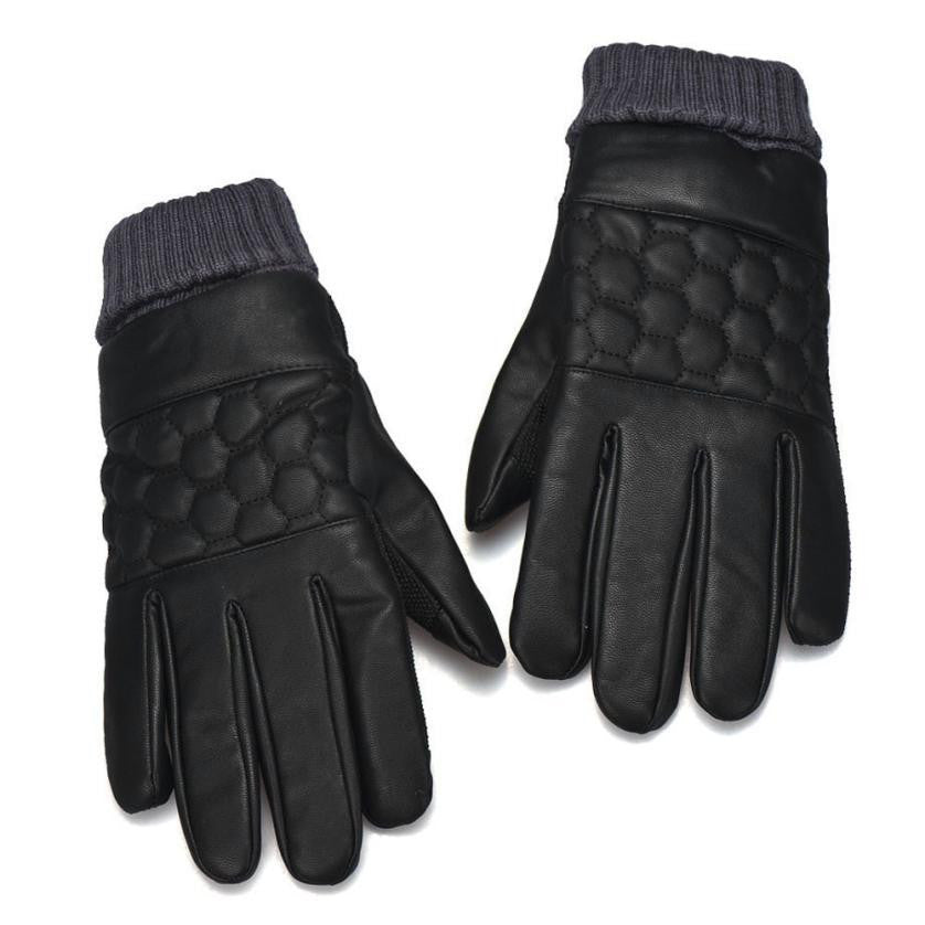 Warm Fashion Genuine Leather Gloves men waterproof windstopper glove leather fashion mens leather gloves J4U66