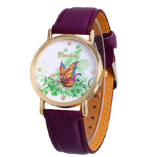 geneva butterfly flower print watch women ladies fashion dress quartz wrist Watch fast shipping J4U66