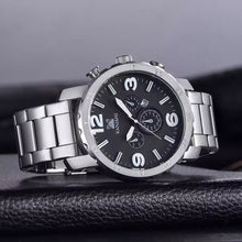 KANISHI Business Quartz watch Men sport Military Watches Men Stainless Steal Strap army wristwatch clock hours Complete J4U66
