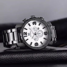 KANISHI Business Quartz watch Men sport Military Watches Men Stainless Steal Strap army wristwatch clock hours Complete J4U66