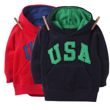 Kids Baby Boys Letter Printrd Hoodies Hooded Chunky Sweatshirt S Coat 2-6Y J4U66
