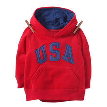 Kids Baby Boys Letter Printrd Hoodies Hooded Chunky Sweatshirt S Coat 2-6Y J4U66