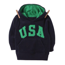 Kids Baby Boys Letter Printrd Hoodies Hooded Chunky Sweatshirt S Coat 2-6Y J4U66