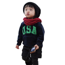 Kids Baby Boys Letter Printrd Hoodies Hooded Chunky Sweatshirt S Coat 2-6Y J4U66