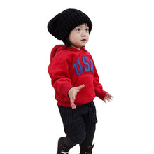 Kids Baby Boys Letter Printrd Hoodies Hooded Chunky Sweatshirt S Coat 2-6Y J4U66