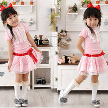 Kids Baby Girls Candy Color Cotton Lace Socks School High Knee Socks 2-9 Years 5 Colors  J4U66