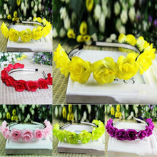 Kids Baby Girls Floral Flower Headwear Headbands Crown Wreath Hair Decor Hairbands PY J4U66