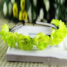 kids baby girls floral flower headwear headbands crown wreath hair decor hairbands J4U66