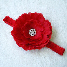Kids Girl Baby Infant Big Flower Rose Rhinestone Headbands Hair Bow Band Headwear J4U66