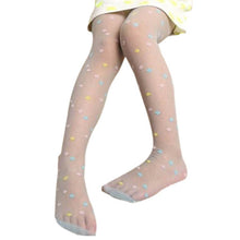 Kids Girl Candy-Colored Silk Stockings Velvet Transparent Pantyhose Tights for Baby Girls 5-9Years J4U66