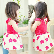 Kids Girl Princess Dress One-Piece Sleeveless Baby Girls Flower Dresses Sundress Clothes J4U66