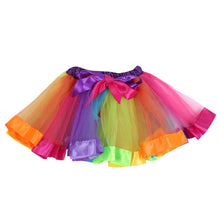 Kids Girl Rainbow Tutu Ballet Dance Skirts Party Tulle Skirt Costume J4U66