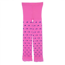 Kids Girl Velvet Leggings Flower Print 3/4 Length Legging Baby Girls Pants Clothes Gift  J4U66