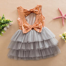Kids Girls Clothes Baby Dresses Princess Sequined Bow Party Pageant Wedding Tulle Tutu Cake Evening Dress For Girl 1-6Years J4U66