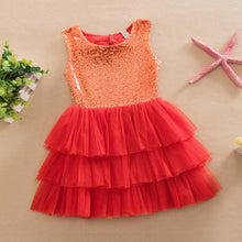Kids Girls Clothes Baby Dresses Princess Sequined Bow Party Pageant Wedding Tulle Tutu Cake Evening Dress For Girl 1-6Years J4U66