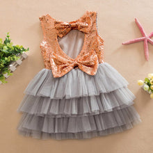 kids girls clothes baby dresses princess sequined bow party pageant wedding tulle tutu cake evening dress for girl 1~ years J4U66
