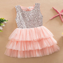 Kids Girls Clothes Baby Dresses Princess Sequined Bow Party Pageant Wedding Tulle Tutu Cake Evening Dress For Girl 1-6Years J4U66
