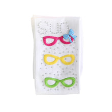 Kids Girls Eyeglasses Pattern Tights Stretch Pantyhose Baby Stockings 2-7Y J4U66