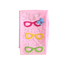 Kids Girls Eyeglasses Pattern Tights Stretch Pantyhose Baby Stockings 2-7Y J4U66