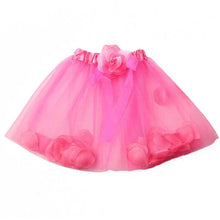 Kids Girls Flower Tulle Tutu Skirt Party Ballet Dancewear Skirts Pettiskirt Costume PYJFY66