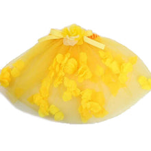 kids girls flower tulle tutu skirt party ballet dancewear skirts pettiskirt costume J4U66