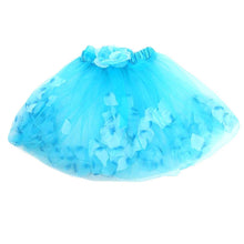 kids girls flower tulle tutu skirt party ballet dancewear skirts pettiskirt costume J4U66