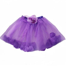 Kids Girls Flower Tulle Tutu Skirt Party Ballet Dancewear Skirts Pettiskirt Costume PYJFY66