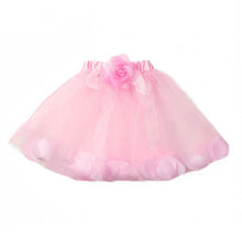 kids girls flower tulle tutu skirt party ballet dancewear skirts pettiskirt costume J4U66