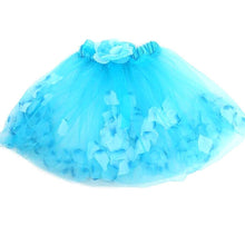 Kids Girls Flower Tulle Tutu Skirt Party Ballet Dancewear Skirts Pettiskirt Costume PYJFY66