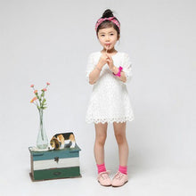 Kids Sweet Girls Baby Dress Clothing Girl Floral Flower Lace Party Dresses Children Clothes J4U66