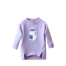Kids Toddler Bottle Printed Warm Tops Sweatshirt Girls Pullover Coat Baby Children Jacket J4U66