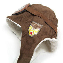 kids pilot aviatorcap fleece hats earflap warm unisex beanie J4U66