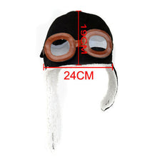 kids pilot aviatorcap fleece hats earflap warm unisex beanie J4U66