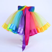 Kids Tutu Skirt Tulle Dance Ballet Skirts Wear Girls Toddler Rainbow Costume J4U66