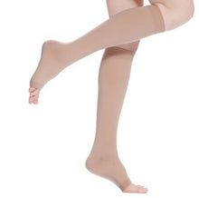 knee high open toe women men unisex compression socks leg fatigue relief sock J4U66