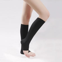knee high open toe women men unisex compression socks leg fatigue relief sock J4U66