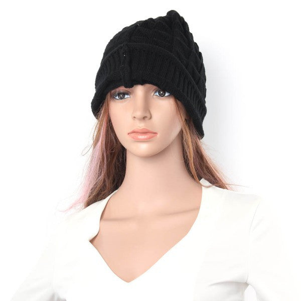 Knitted Warm Hats for Men Women Baggy Beanies Oversize Hat Ski Slouchy Chic Caps Skullies J4U66