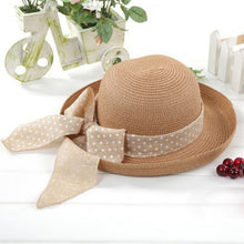 korea women big bowknot straw hat travel panama cap beach hat fedora uv hats J4U66
