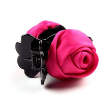 Korean Beauty Ribbon Rose Flower Bow Jaw Clip Barrette Hair Claws for Women Headwear Hair Accessories  J4U66