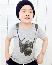 Korean Cotton Printing Kids Boys T-shirt Children's Cartoon Camera Children Outwear T-shirts Tops 2-6Years J4U66