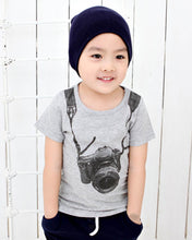 Korean Cotton Printing Kids Boys T-shirt Children's Cartoon Camera Children Outwear T-shirts Tops 2-6Years J4U66