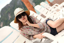 korean fedora hat leather beltcolor block panama hat beach sun straw hat unisex 3 stylecolorchapeu feminino J4U66