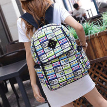 Korean Lovely Printing Canvas School Rucksack Youth Women Backpacks Shoulder Bag Fast Shipping J4U66