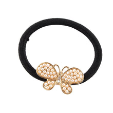 Korean Star Pearl Crystal Rhinestone Flower Headband Ponytail Holder Hair Rope Band Hairband  J4U66