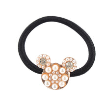 Korean Star Pearl Crystal Rhinestone Flower Headband Ponytail Holder Hair Rope Band Hairband  J4U66